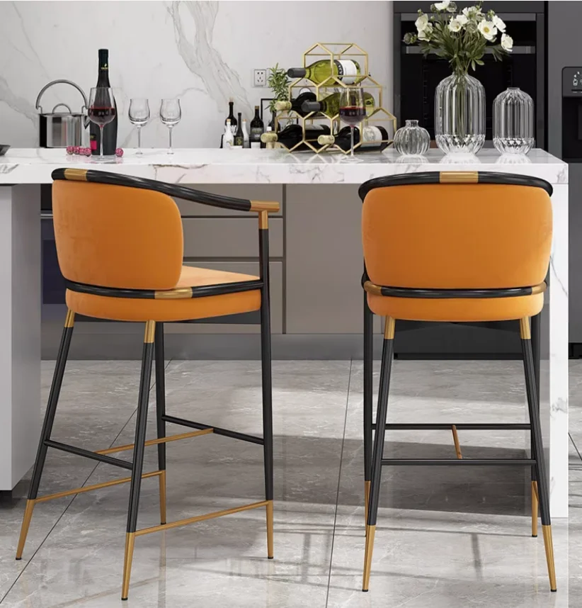 Bar Furniture chair wholesale Bar chairs for restaurant Recommended Commercial Cheap Steel Stools