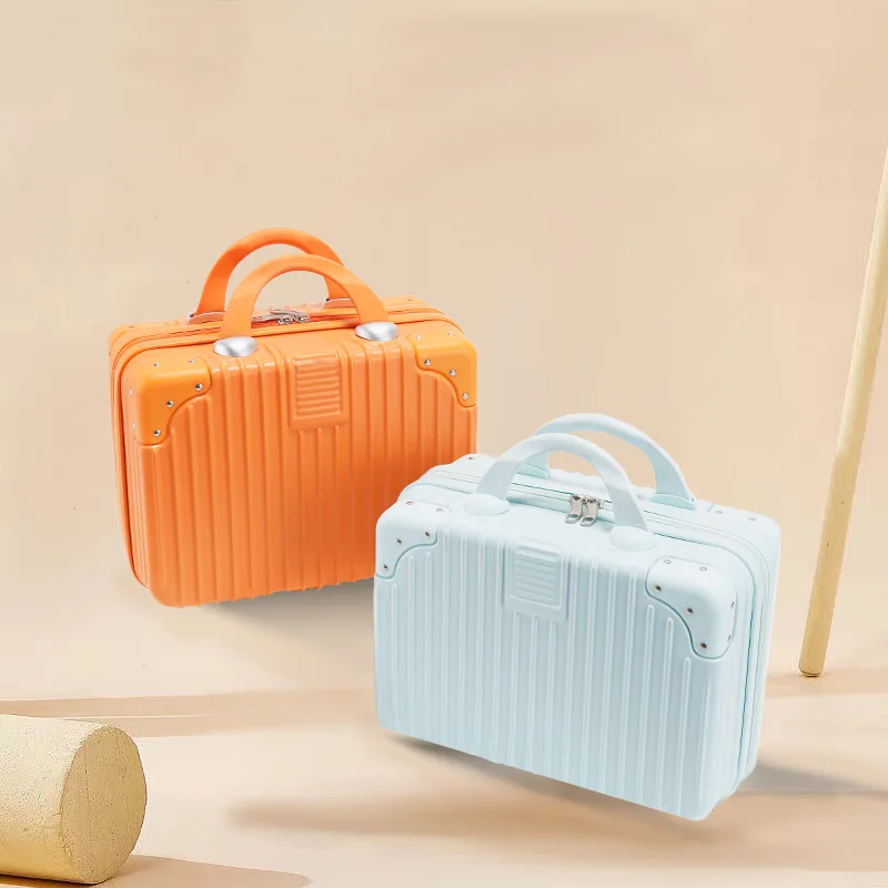 Customized Light Weight Promotional Gift 12 14 Inch Cosmetic Case Hand Carry Travel Mini Luggage Suitcase