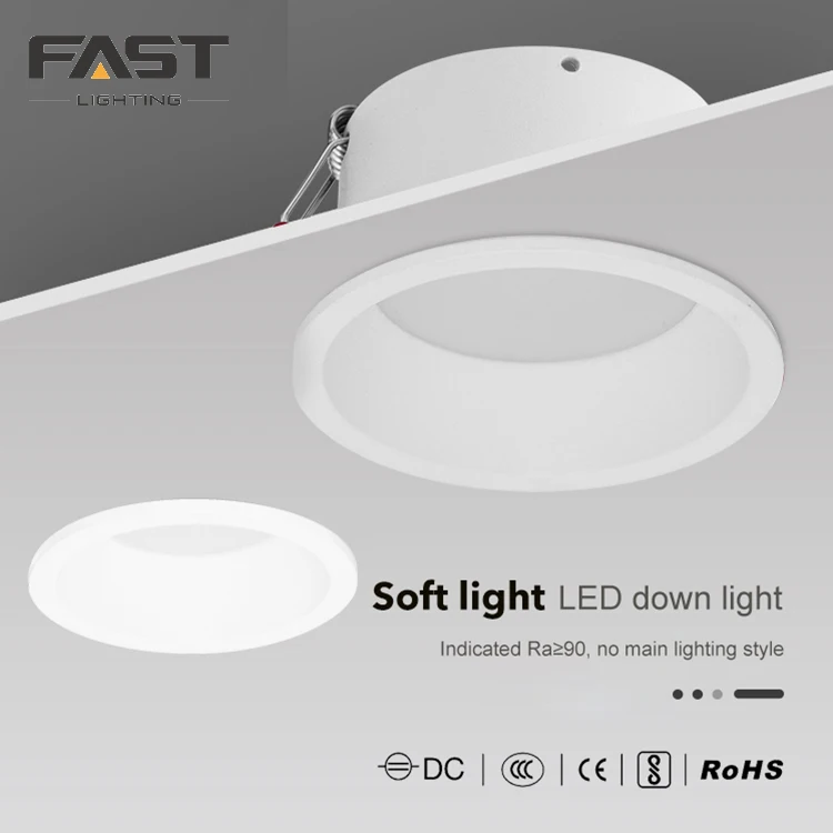 FAST Wholesale Price Indoor Recessed Embedded Commercial Aluminum Housing 5W 8W 15W LED Downlight