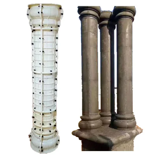 
20cm 9 inches diameter Round Precast Decorative Concrete Roman column pillar plastic mold with smooth surface  (60808856724)