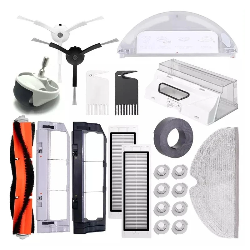 M/ijia Roboro/ck Vacuum Cleaner Spare Parts Vacuum Cleaner Accessories Hepa Filter Side Main Brush Mop Dust Bag