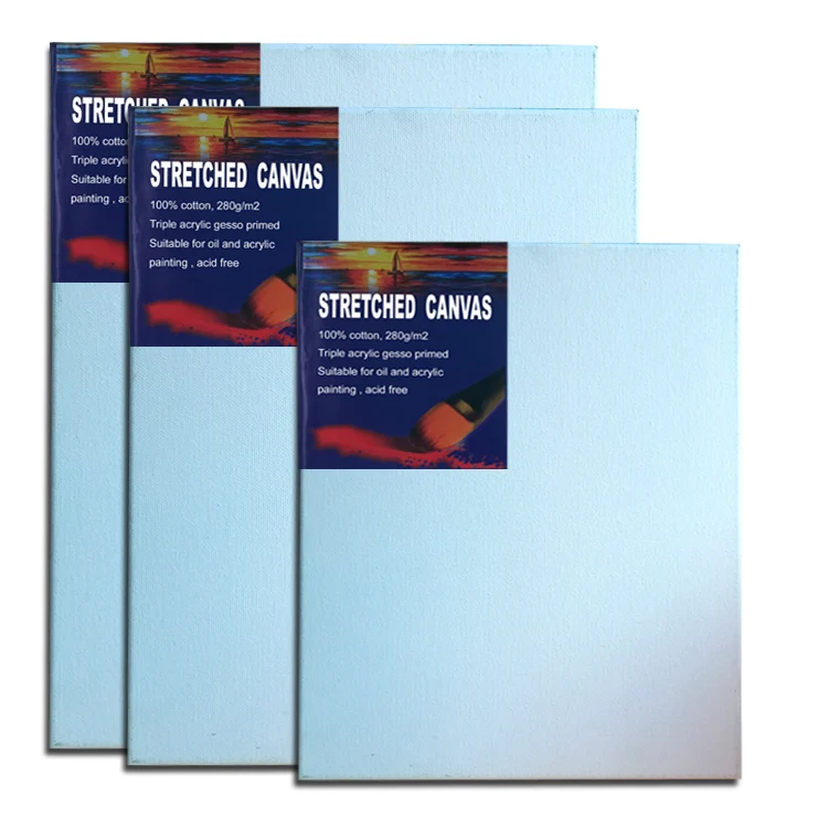 stretched canvas wholesale 100% cottonblank artist  painting stretched canvas