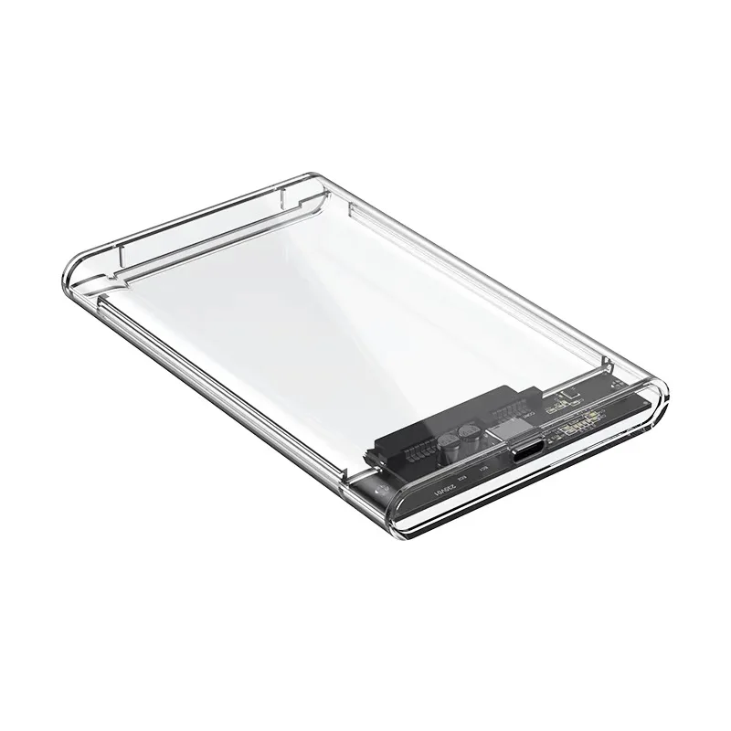 USB 3.1 Type-c Transparent portable hard drive enclosure