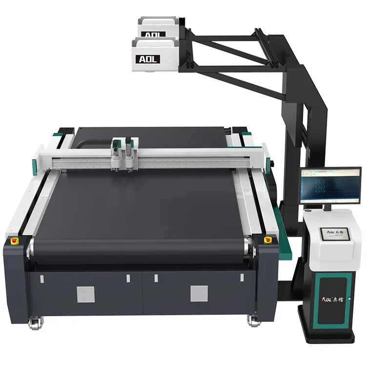 AOL die knife Oscillating cnc neylon textile automatic Plush cloth fabric surfing cutting machine
