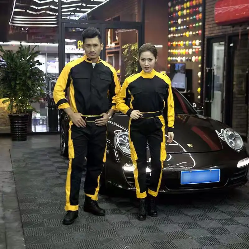Customization work wear cotton polyester mechanic overalls work wear long sleeve car repair uniform