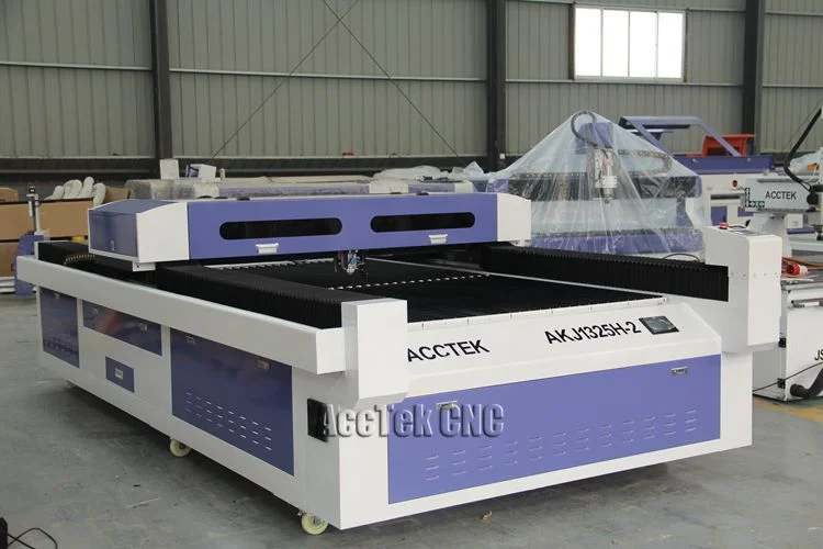 250w 300W 1390 1325 mixed co2 metal Acrylic stainless steel laser cutting machine for metal sheet and nonmetal wood MDF