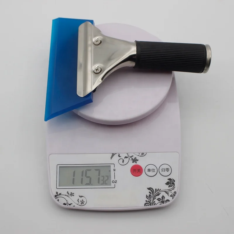 Hot Sale Stainless Steel Handle Rubber Squeegee