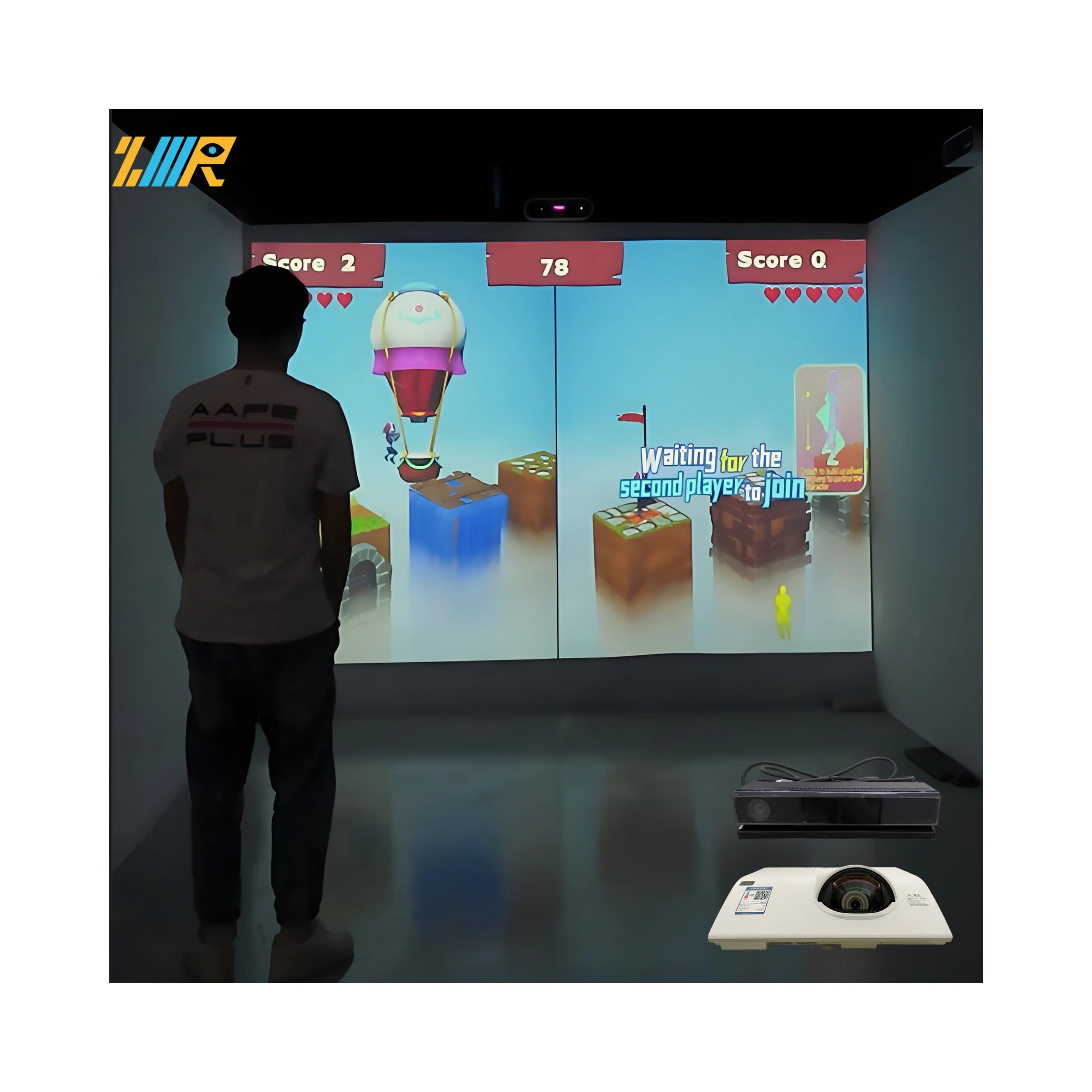 interactive fitness games Combine sports and entertainment interactive game console projector interactive games