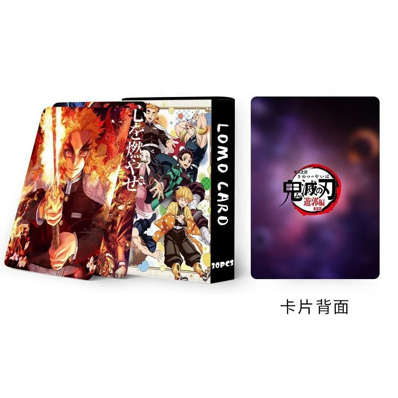 Demon Slayer Spy X Family Printing Anime Lomo Card Fan Collection Postcard