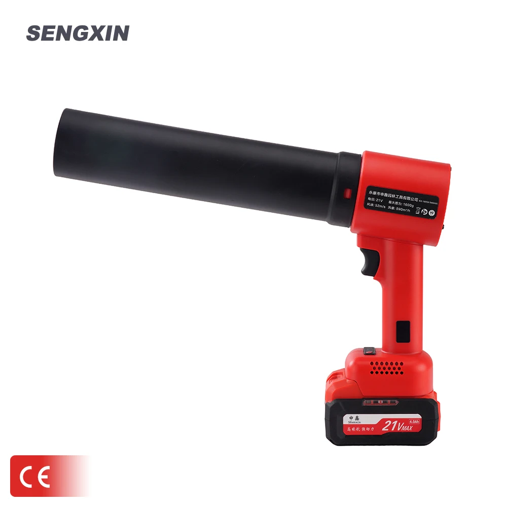 SENGXlN Cordless Lithium Battery Powered Blower Leaf Blower Battery Powered Leaf Blower for Lawn Care Electric Lightweight Mini