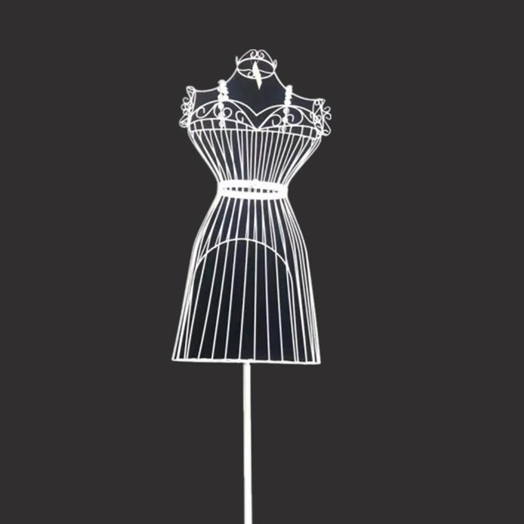 Модный Железный женский дисплей манекены свадебное платье Стенд ТОРС