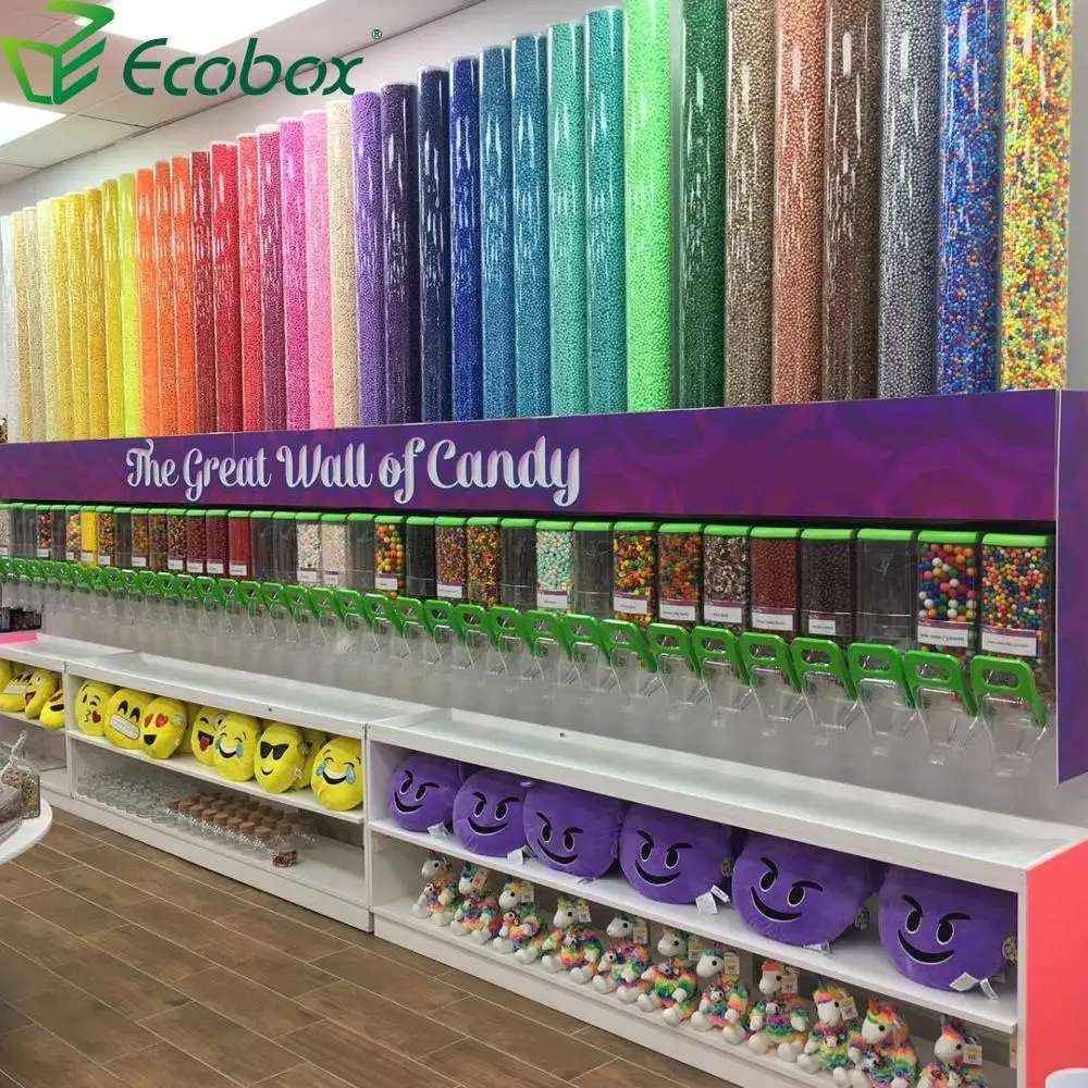  Ecobox кофейные зерна хлопья гравитационные продукты для домашних животных контейнер конфет сухое зерно Топпинг орехи диспенсер продуктов