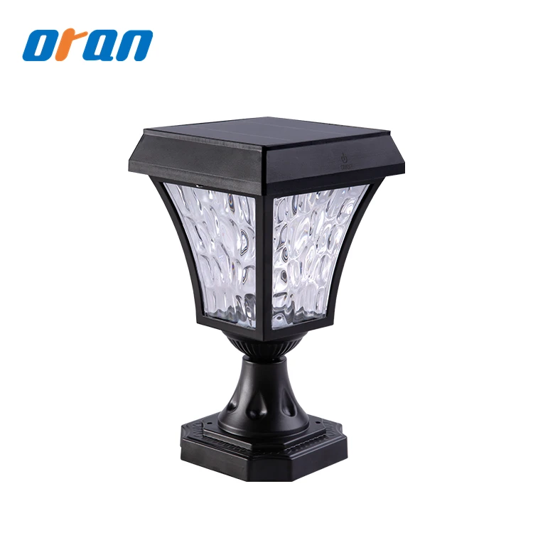 Мощная литиевая батарея с длительным сроком службы, 1 Вт, уличная лампа-столбик на солнечной батарее