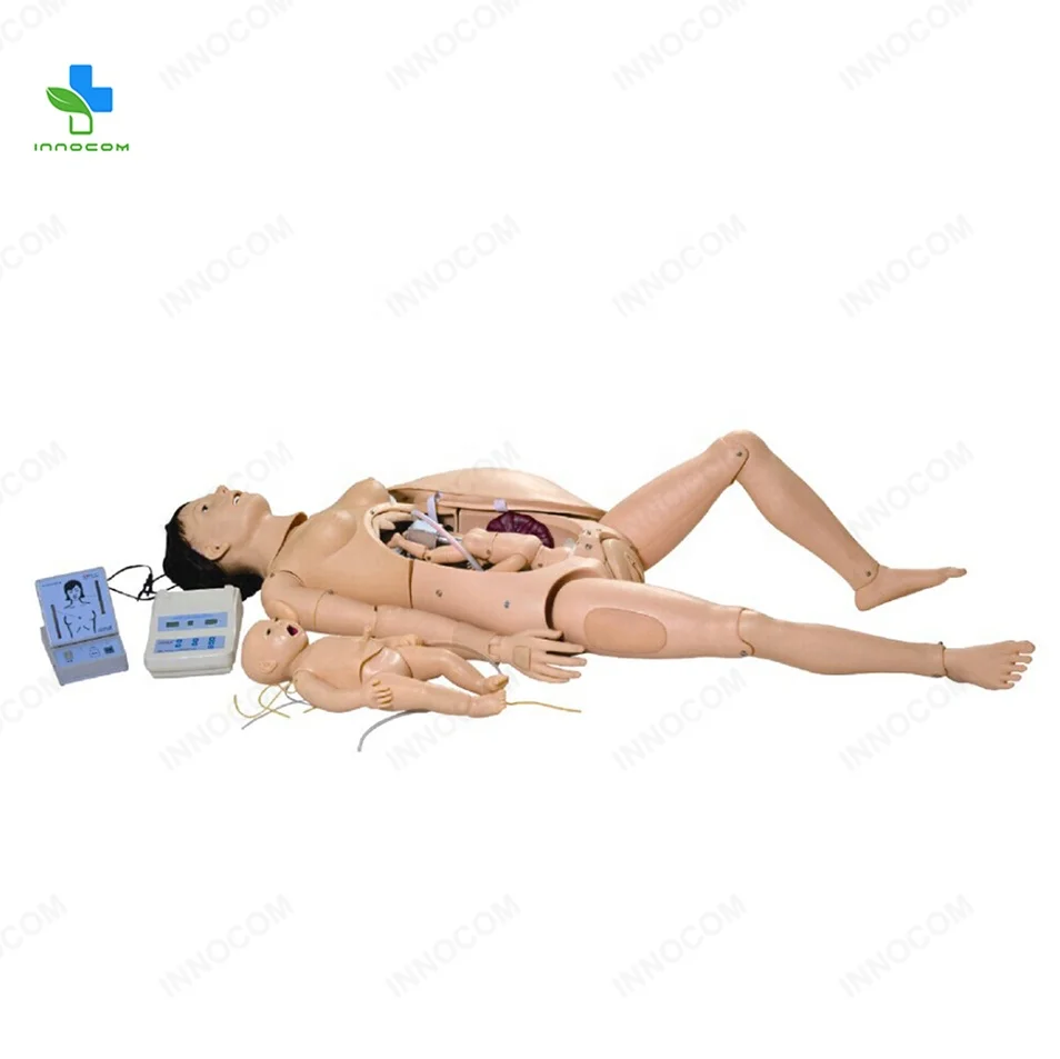 Medical Science Simulator Manikin PVC Nursing Training Delivery Maternal And Neonatal Emergency Simulator Model