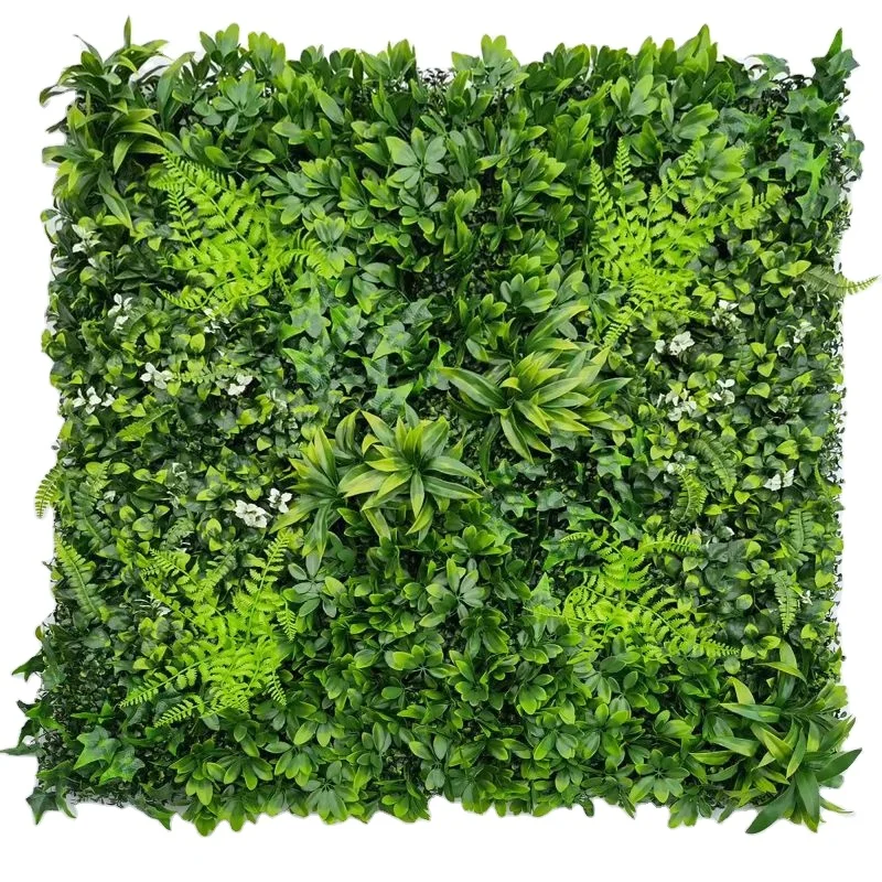 wholesale artificial green wall UV protected outdoor garden  green plants panels Vertical Garden artificial grass wall