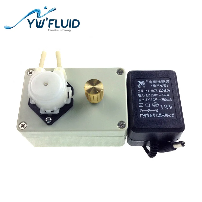 Micro Adjustable lab micro water circulating pump mini peristaltic pump 12V-YW03