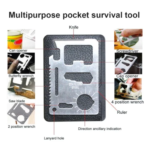 Emergency Box Kit 9-in-1 Outdoor Survival Hunting Gear Set Portable Camping Hiking Equipment Tools Outdoor Survive Tool