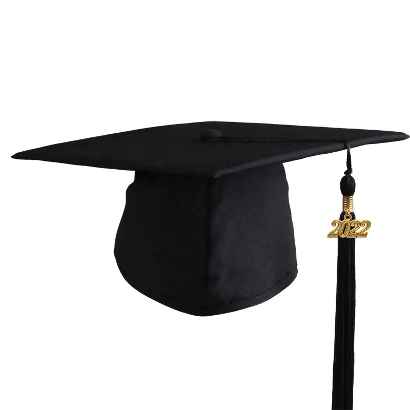 Wholesale cheap  rayon academic  white  graduation cap  tassel for school 2023