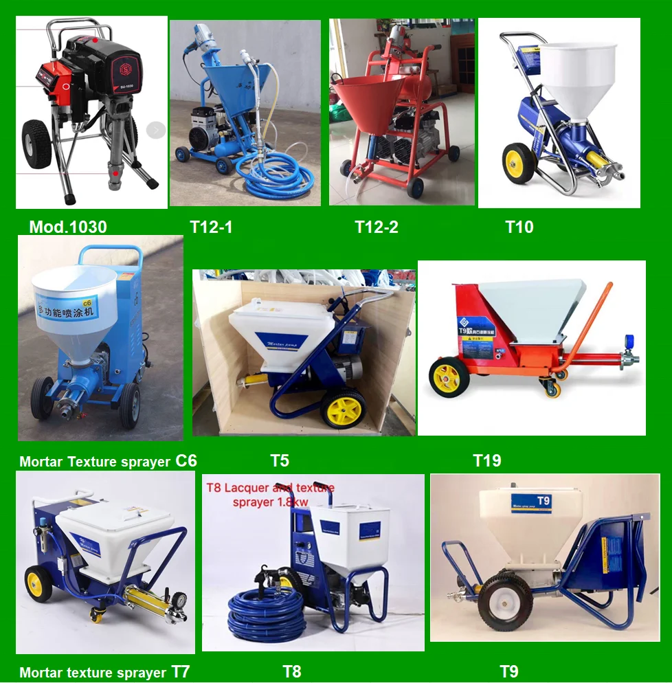 T10 Brushless DC spiral pump 1100W 10L/min mortar sprayer texture sprayer