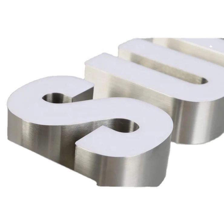 2024 custom Stainless Steel led letter sign shop sign for mobile shop, samsung huawei led signage for chain shops