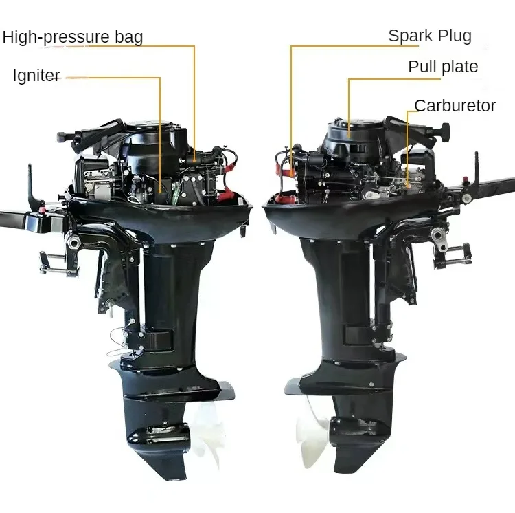 New Chinese 6hp 2-stroke long shaft Manual Start outboard Engine Small Outboard Engine OEM/ODM Outboard Motor for YAMAHA