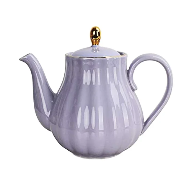 middle and high end glaze porcelain colorful coffee tea pot popular china clay handmade antique ceramic crafts teapot