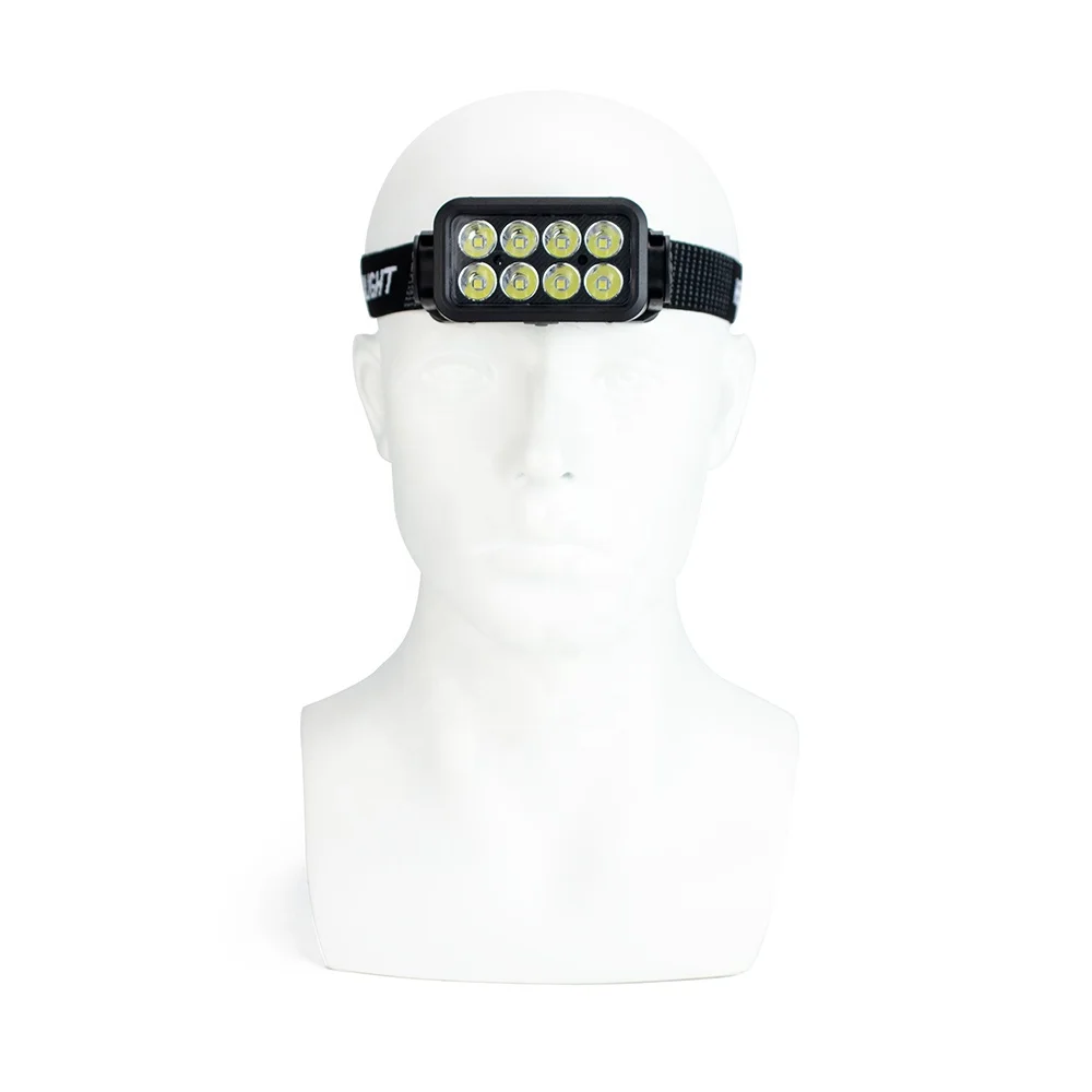 3030 built-in battery SOS smart sensor headlamp abs outdoor rechargeable led headlight