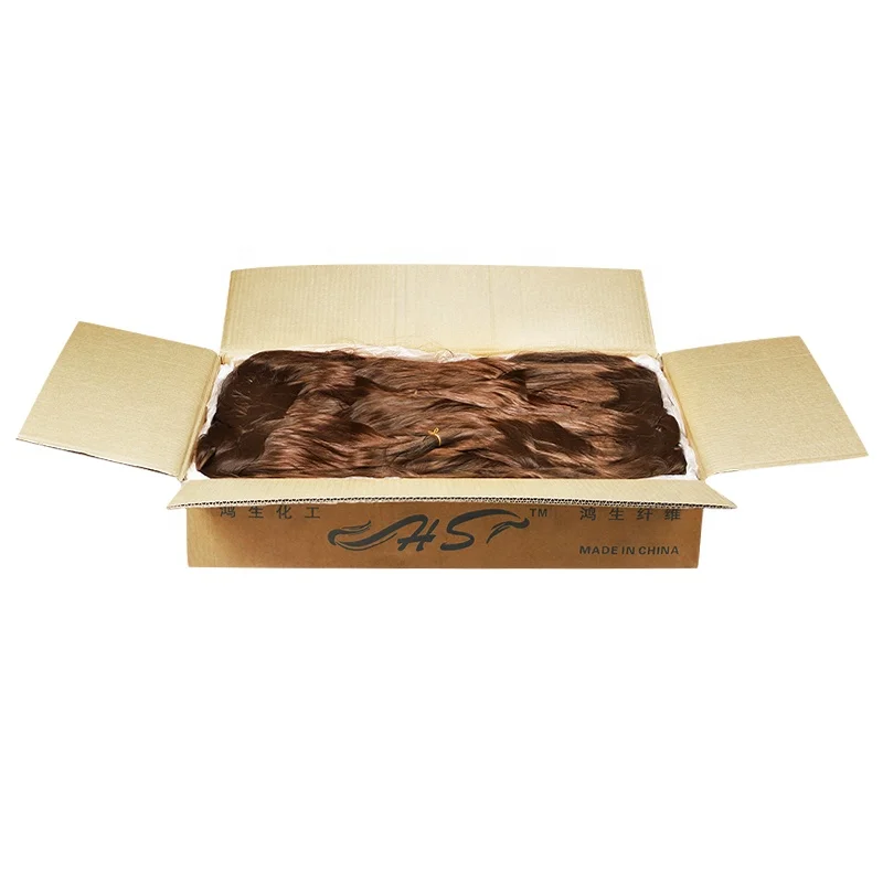 
 Искусственные человеческие волосы, высокотемпературное огнестойкое волокно для наращивания, синтетическое волокно, материал из ПВХ-волокна  