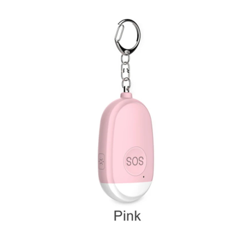 130DB Siren Song LED Portable Emergency SOS Security Self Defense Alarm Keychain Personal Alarm for Women Children Elders