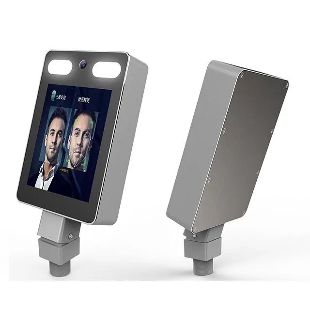 7 inch Two Cameras Real Time Human Body Detection Turnstile Face Recognition Terminal