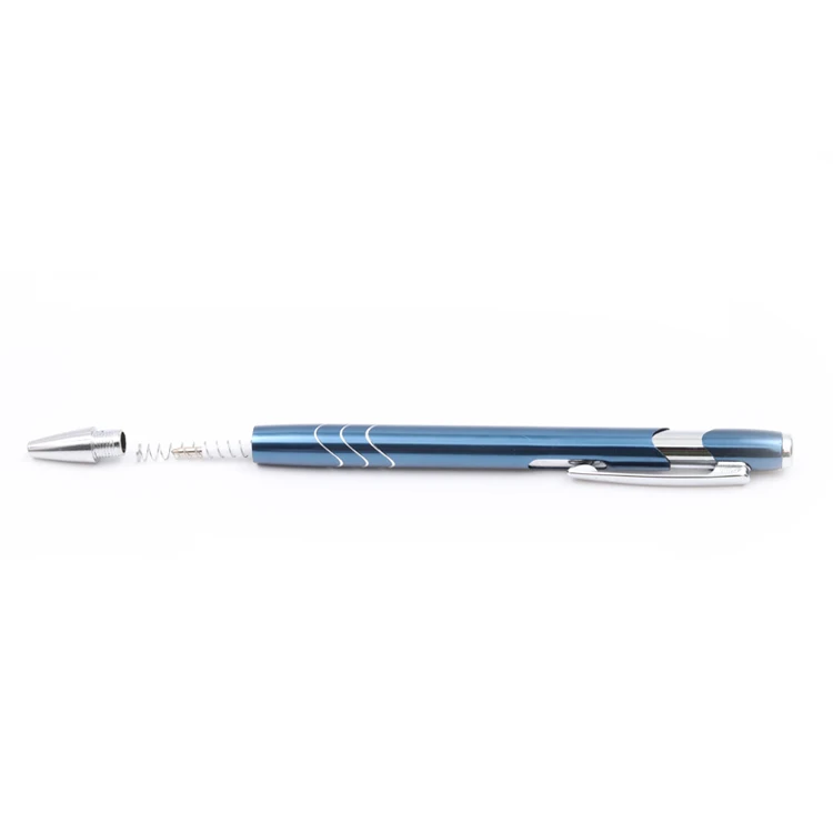 
Best metallic promotion click metal ballpoint luxury aluminum pen with custom logo printed 