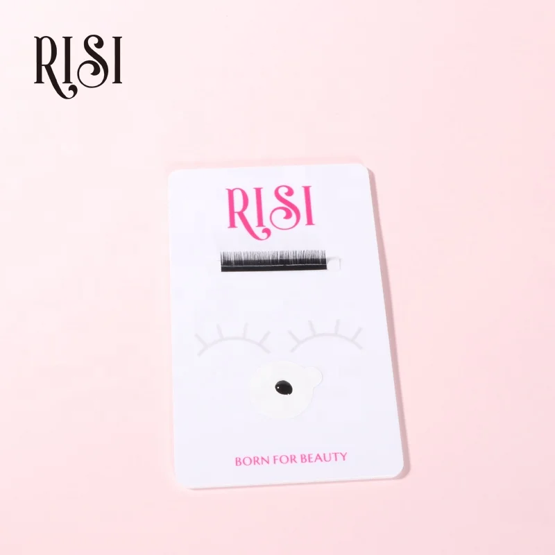 RISI wholesale New Acrylic Eyelash Pallet Single Custom Acrylic Eyelash Extension Lash Tools Tile Strip Plate Eyelash Holder