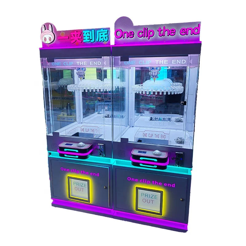 Arcade clip prize game machine coin operated Machine Kids Toy Mini Claw Machine For Sale