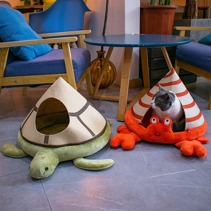 New Design Tortoise Sea Turtle Shape Comfortable Mat Small Dog cat Bed house