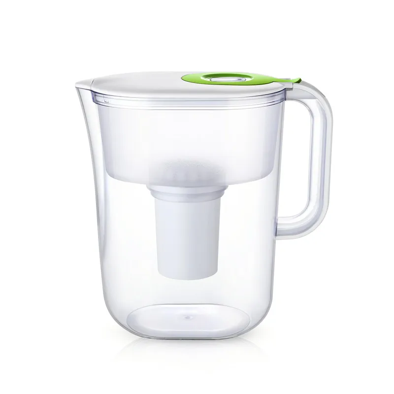 Hot sale nsf certified alkaline water filter pitcher for hard water with replacement cartridge filter jug