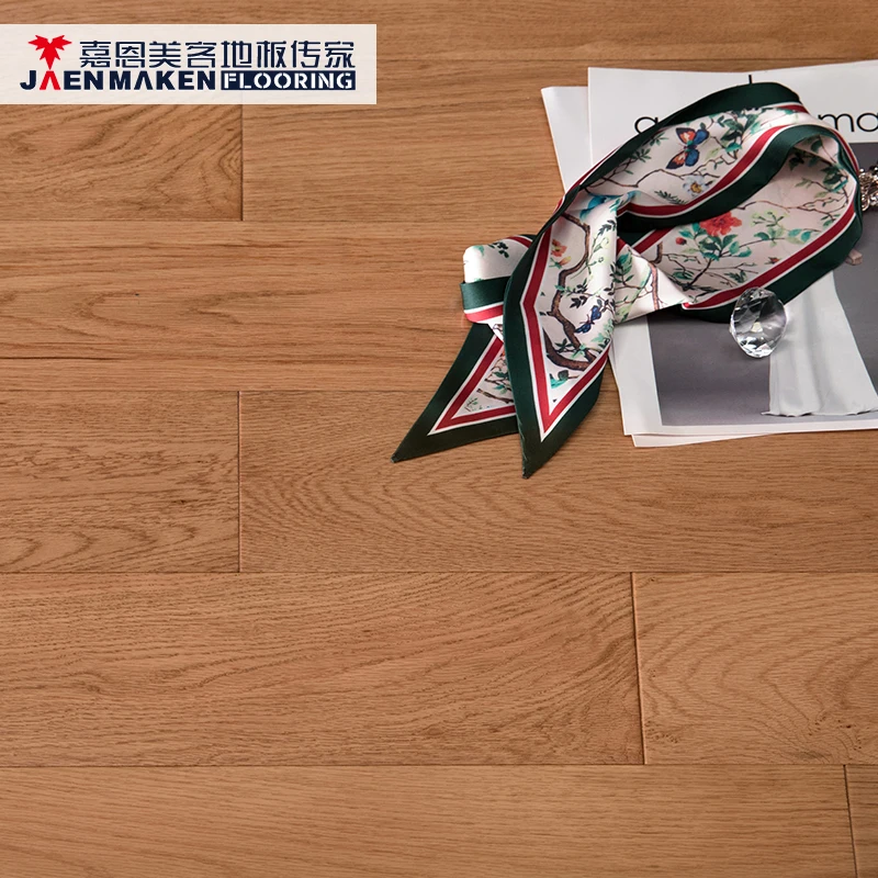 Jaenmaken Red Oak Indoor Engineered Veneer Timber Factory Wooden Flooring