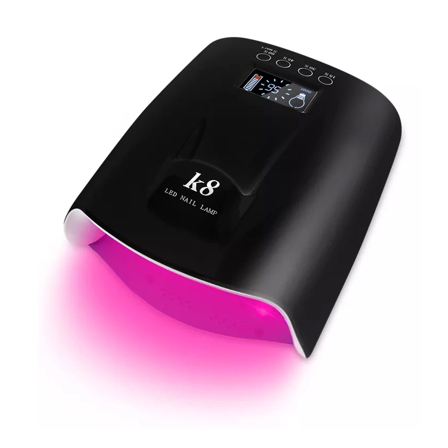 Private Label 60W Fast Curing Nail Gel Cordless Rechargeable Wireless LED UV Nail Lamp For Nail Polish Dryer