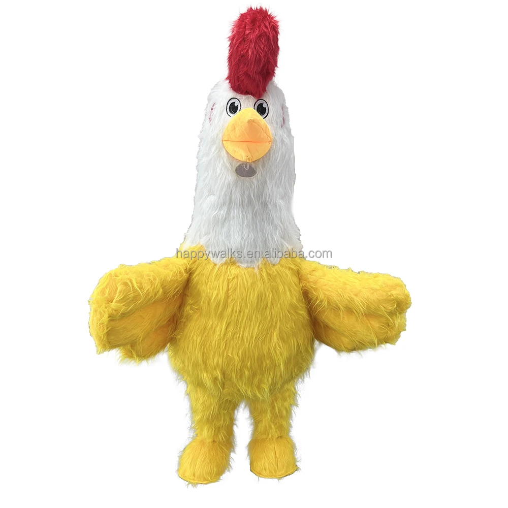 Wholesale custom inflatable rooster cartoon costume commercial 1.6M 2m 2.6m mascot costume