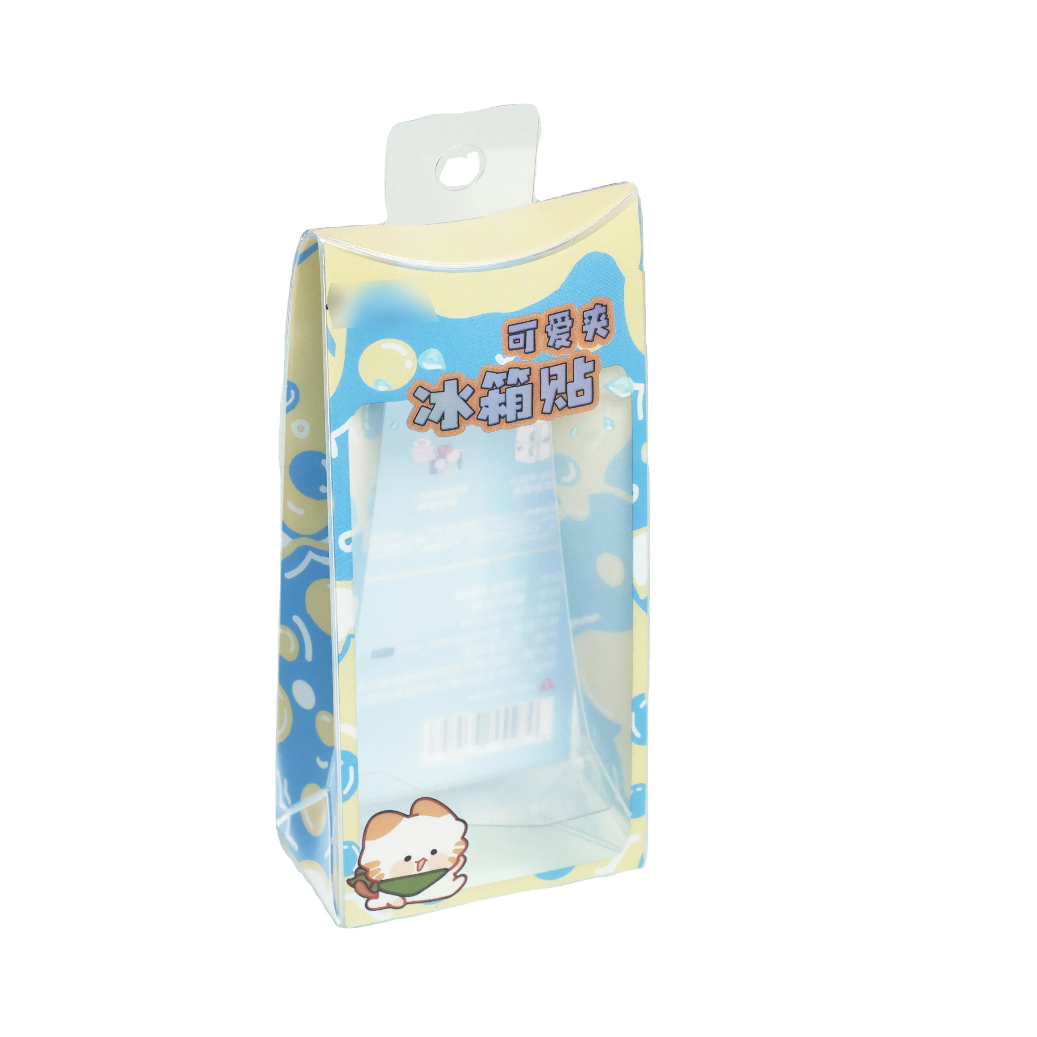 Clear pvc packing boxes PET transparent packaging box toy plastic protector case with card gift case