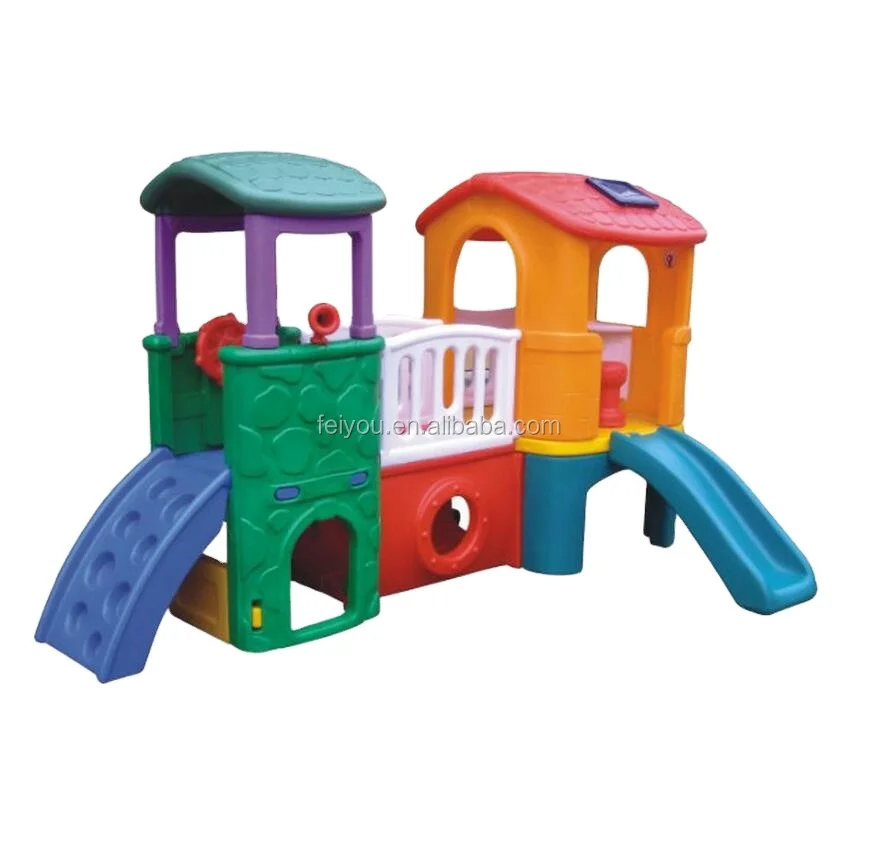 Коммерческая функциональная детская маленькая пластиковая горка, используемая в крытой игровой площадке и уличной игровой площадке, китайская фабрика