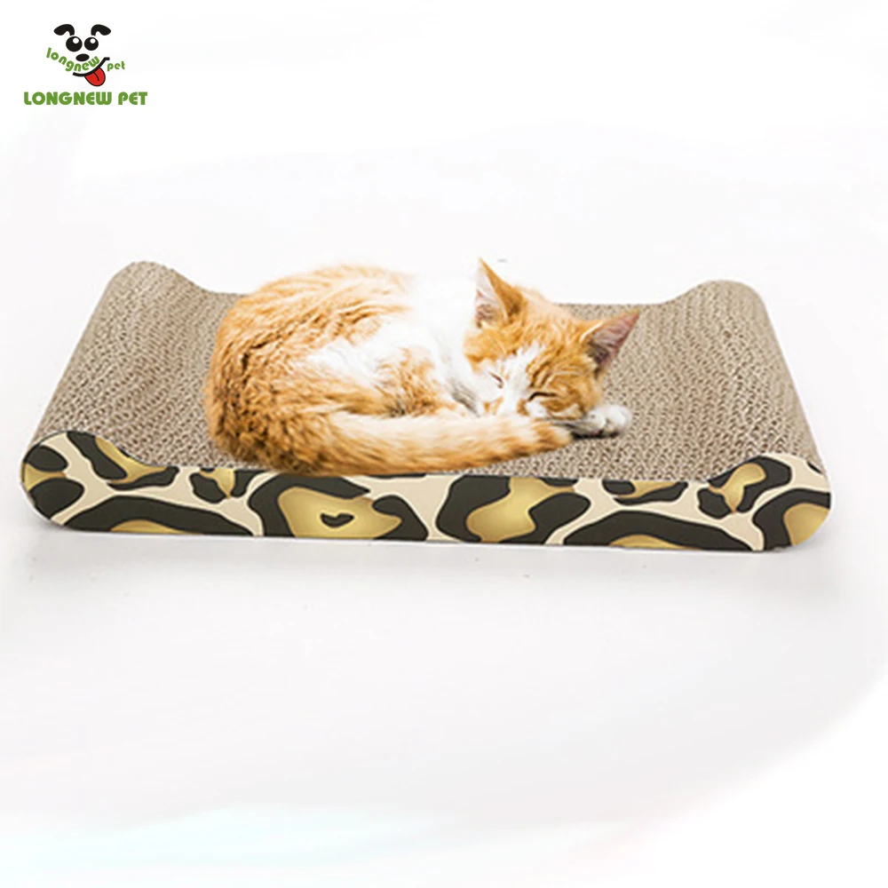 Longnew кошачья чесалка для домашних животных, картонная кошачья игрушка, перерабатываемая гофрированная бумага