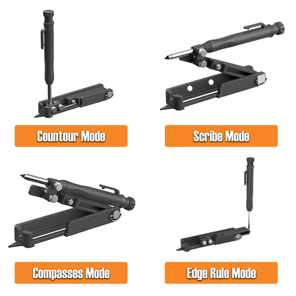 2022 Factory New Design Multi-functional Woodworking Scribing Tools with Deep Hole Pencil For Construction personnel Marking