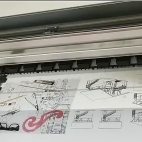Дизайнерский чертежный печатный материал ПЭТ 24 дюйма CAD Плоттерная пленка белая