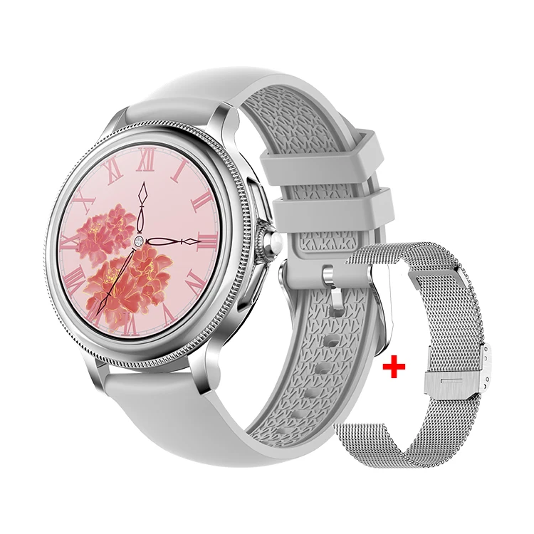 1.2inch Smart Bracelet Calorie Counting BT call Round Wrist Bands Automatic Blood Pressure Monitor CF96 Smart Watch for ladies