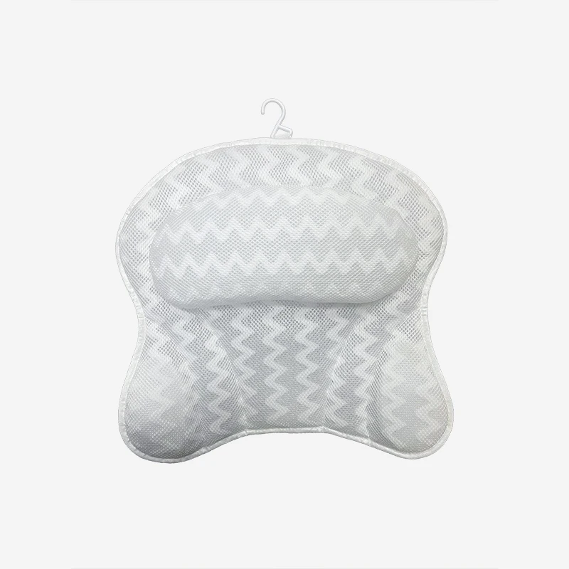 Air Mesh Bathtub Pillow Spa Bath Pillow Manufacturer Sell Soft Comfortable Breathable 3D Head Neck Shoulder Support Home Luxury