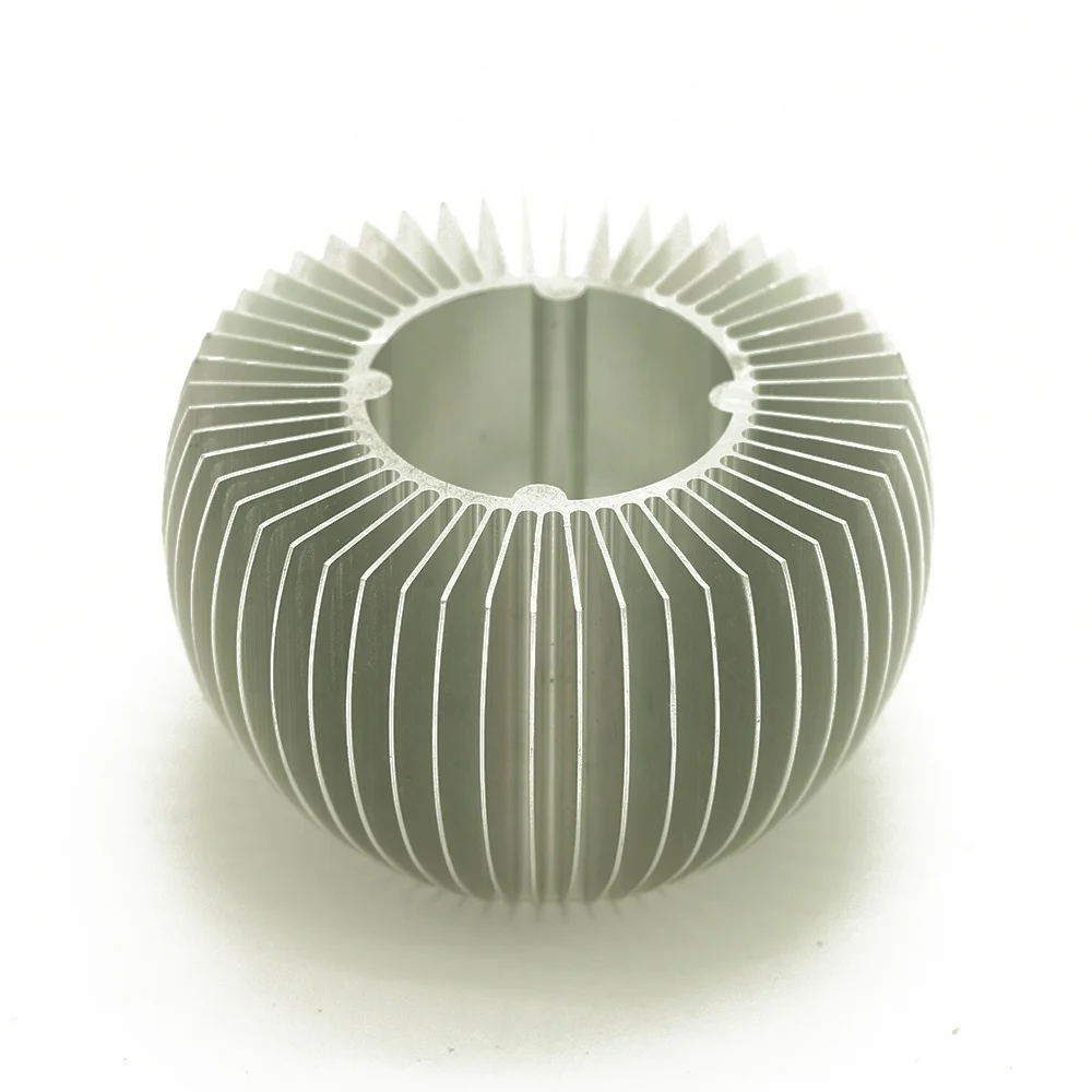 
best selling silver anodize LED aluminium extruded round circular heat sink 