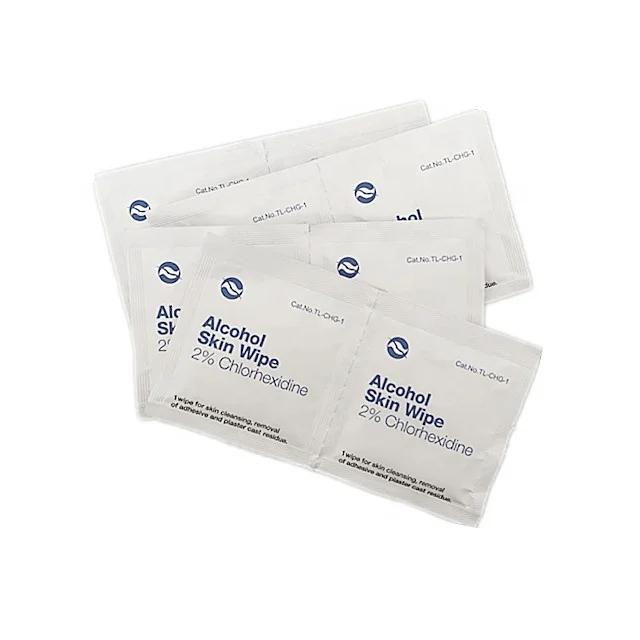 2% Chlorhexidine in 70% alcohol  medical devices wipes alcohol pad