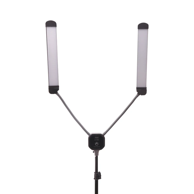 Double arms ring light 360 degree shooting angles 3000-5600K LED ring light with USB port good for makeup Vlogging