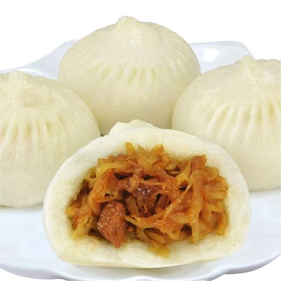 HACCP Certified Frozen Tim Sum Carrot Shreds Baozi Steamed Bun Stuffed with Sliced Carrot