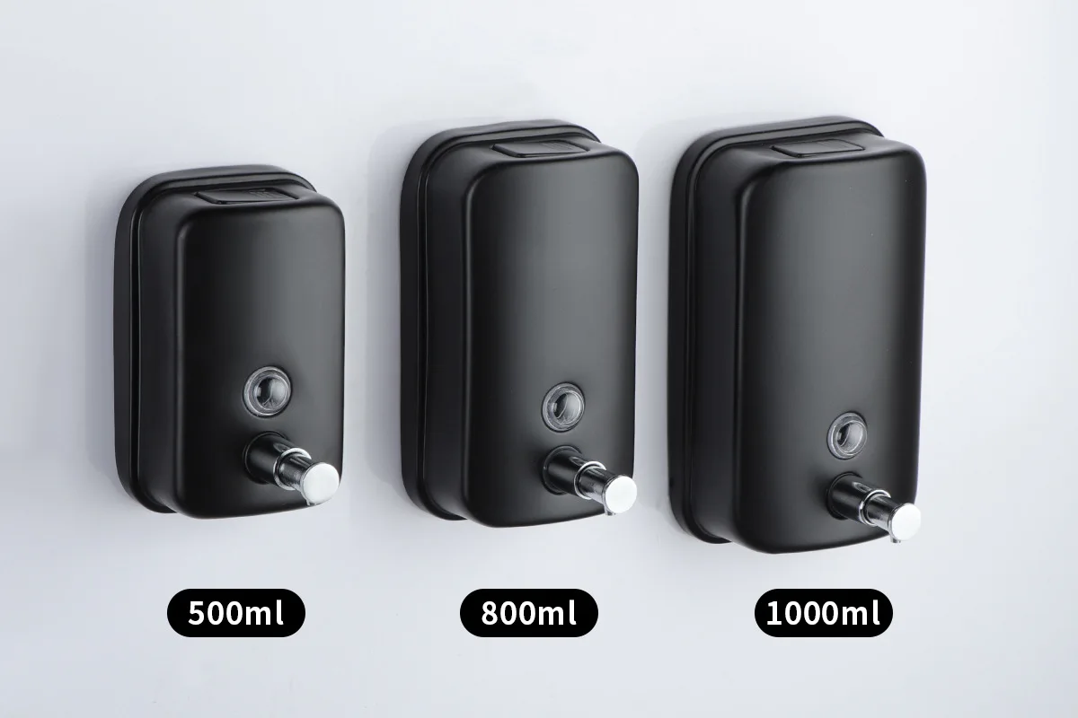 High Quality Wall Mount Hand Soap Dispenser Hotel Manual Liquid Soap Dispenser Sink Soap Dispenser for Bathroom & Kitchen